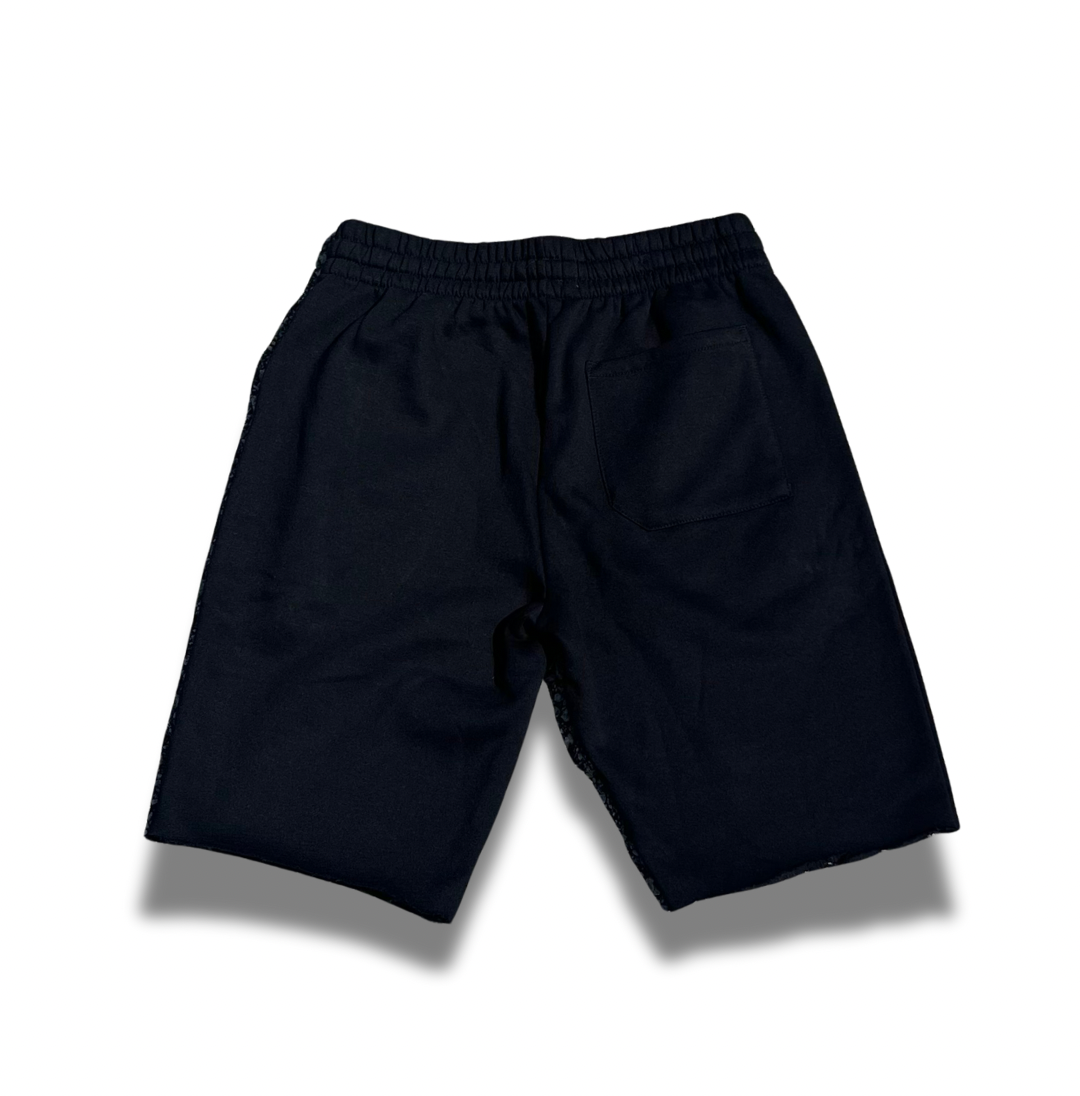 “SYMBOLISM” HEAVYWEIGHT RAW EDGE SHORTS