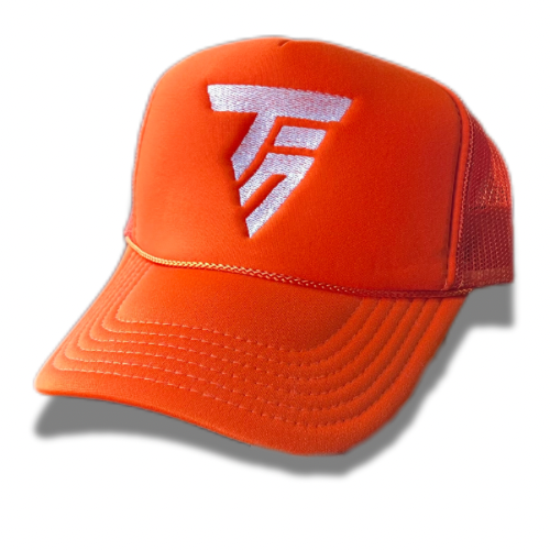 “SYMBOLISM XL” TRUCKER HAT (ORANGE)