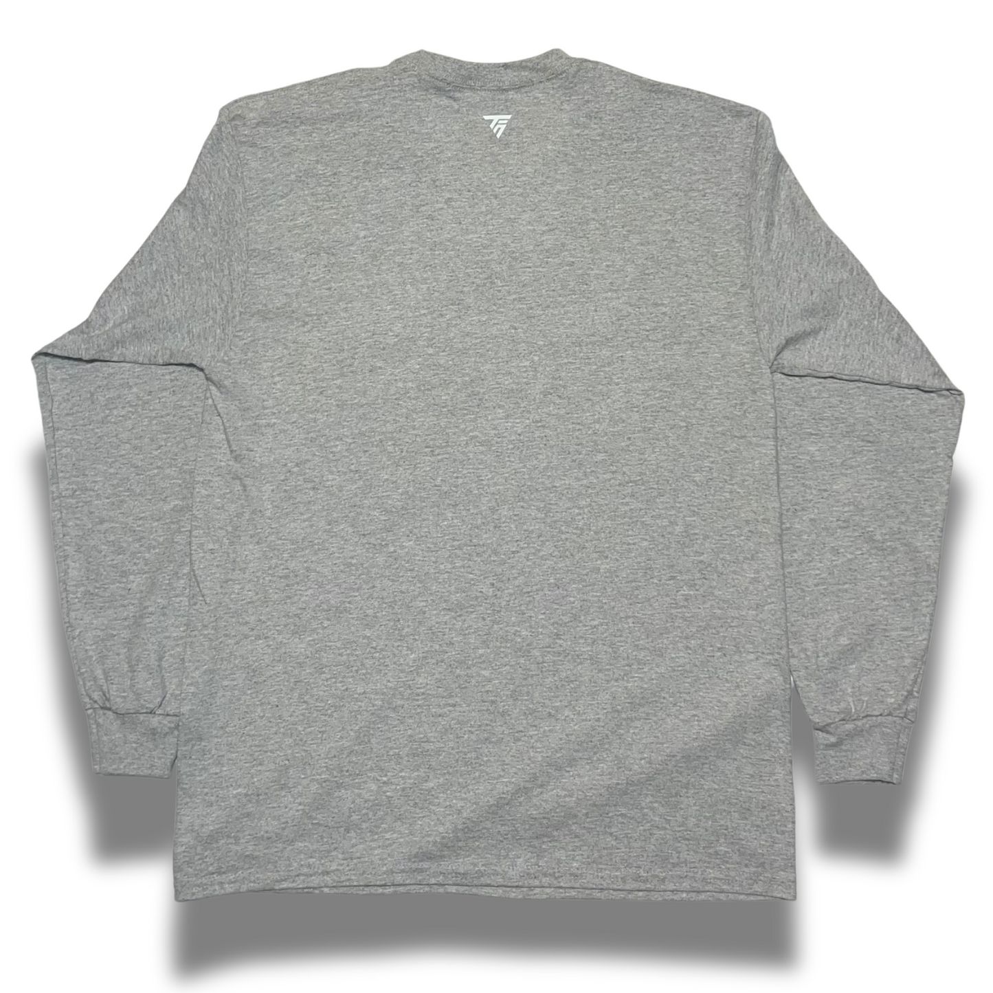“TOP FLOOR NETWORK” CORE LONG-SLEEVE TEE (GREY & WHITE)