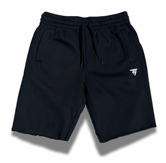 “SYMBOLISM” HEAVYWEIGHT RAW EDGE SHORTS