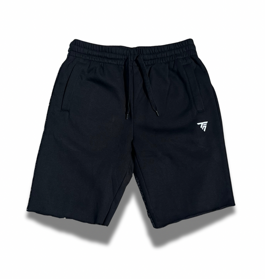 “SYMBOLISM” HEAVYWEIGHT RAW EDGE SHORTS