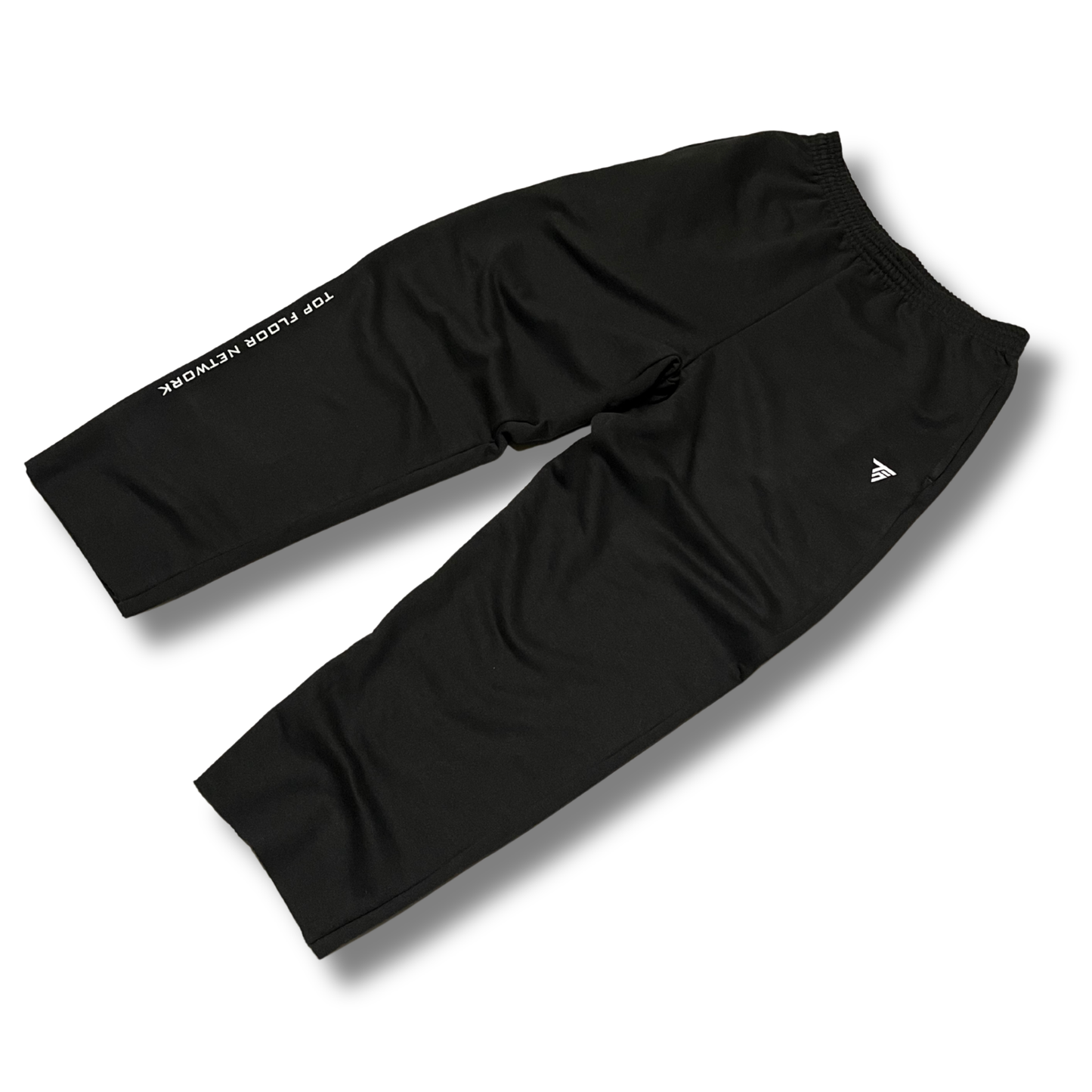 “SYMBOLISM” HEAVYWEIGHT RAW EDGE SWEATPANTS (BLACK)