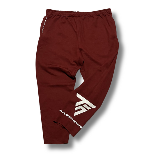 “SHOWCASE” LIGHTWEIGHT TRAINER SWEATPANTS (MAROON)