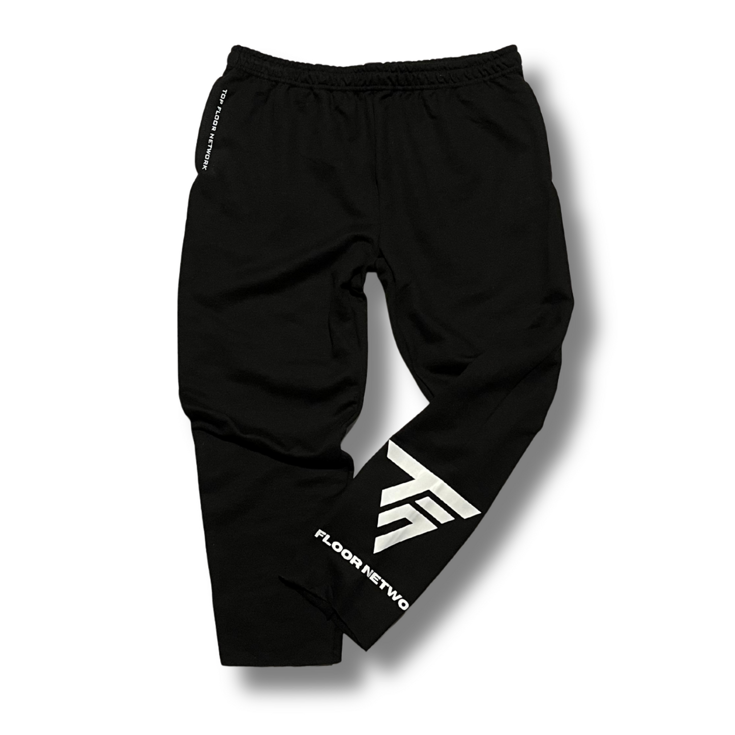 “SHOWCASE” LIGHTWEIGHT TRAINER SWEATPANTS (BLACK)