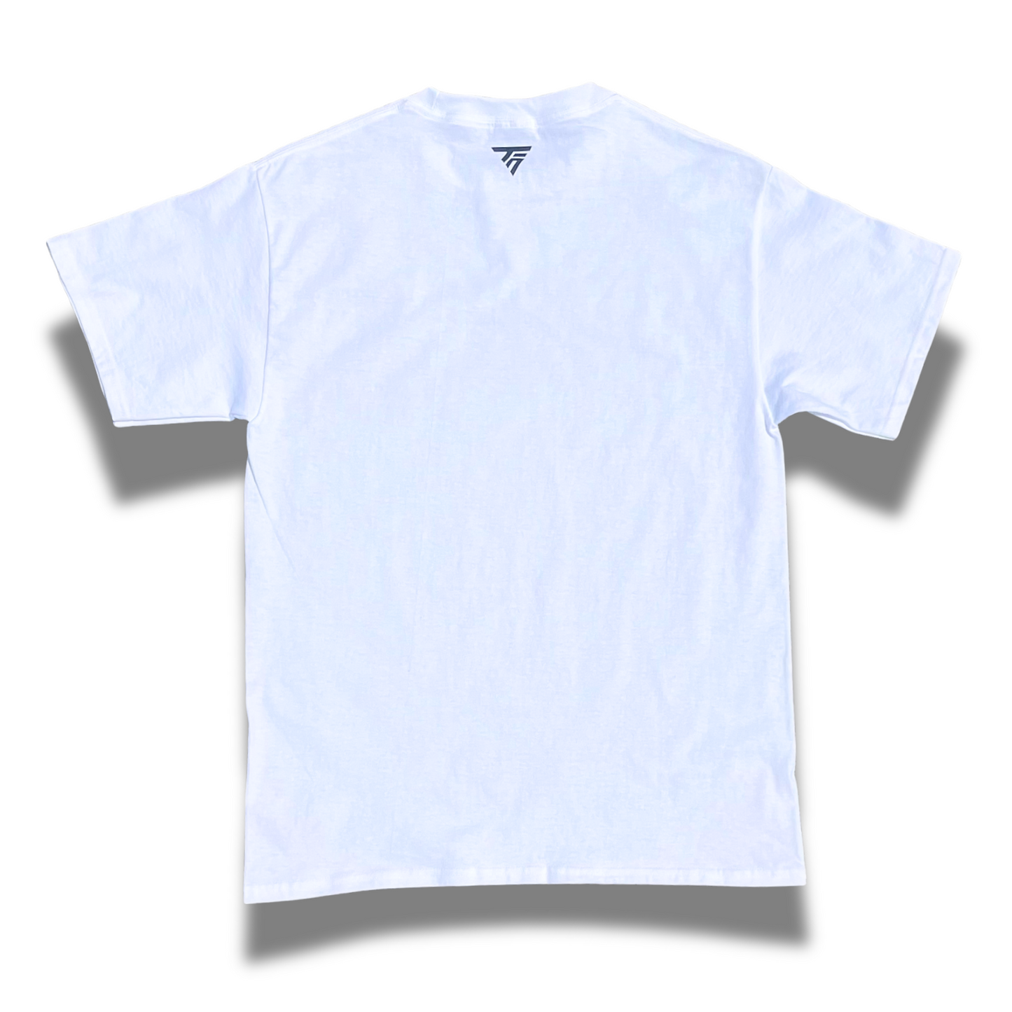 “TOP FLOOR NETWORK” XL ESSENTIAL TEE (WHITE)